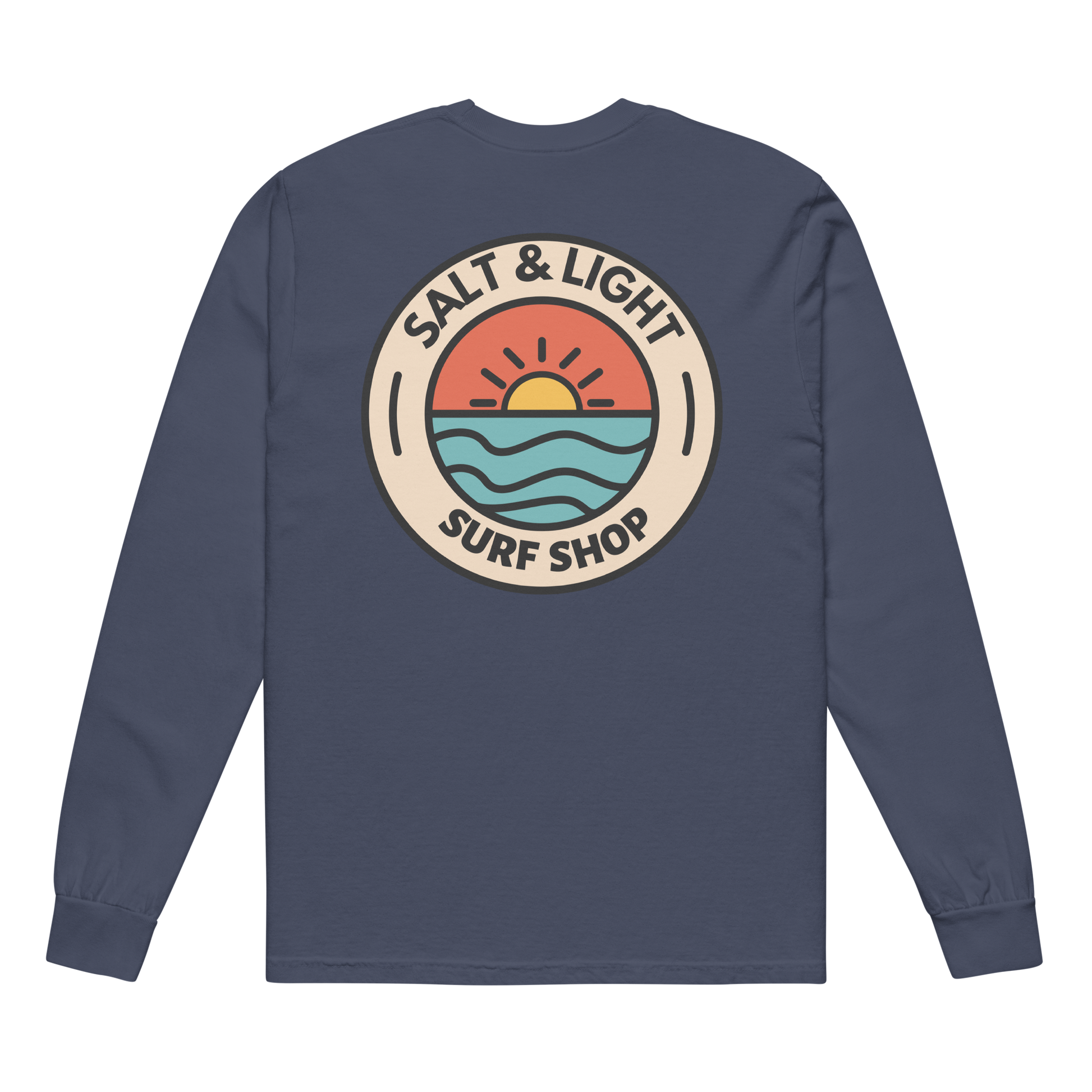 Super comfortable Navy Sunshine Logo T