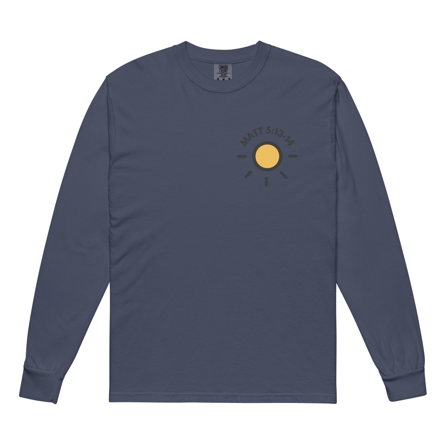 Super comfortable Navy Sunshine Logo T